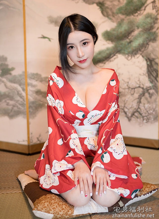 包不住的和服「嫩乳诱惑」！完美「水滴状」重到撑不住，只好摊桌上了！ - 星悦社