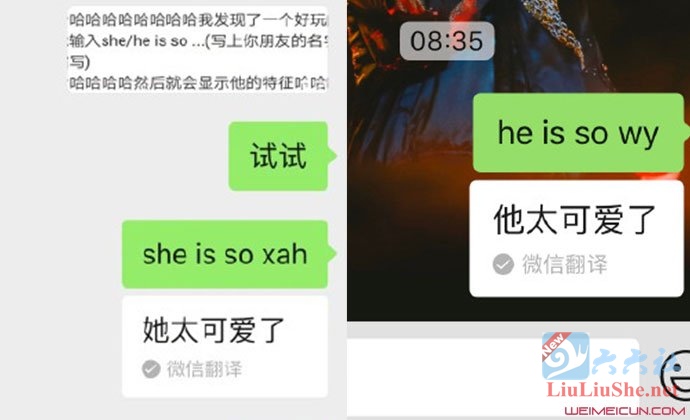 微信新玩法“输入she is so”火了 - 星悦社